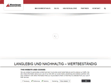 Tablet Screenshot of massivwerthaus.at